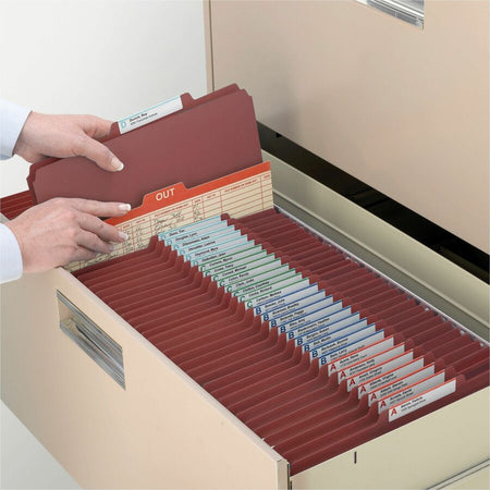 Smead SafeSHIELD 2/5 Tab Cut Letter Recycled Classification Folder - Alternate-Image3