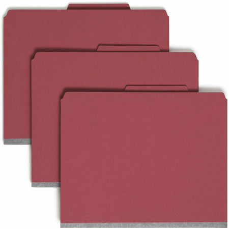 Smead SafeSHIELD 2/5 Tab Cut Letter Recycled Classification Folder - 2000