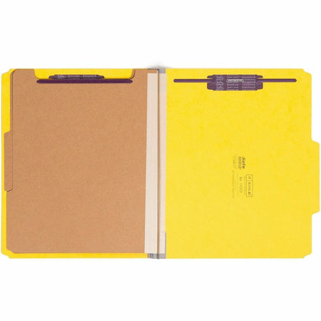 Smead SafeSHIELD 2/5 Tab Cut Letter Recycled Classification Folder - Front