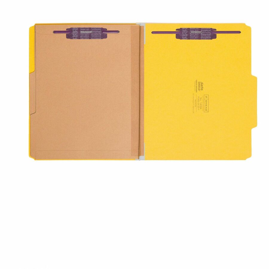 Smead SafeSHIELD 2/5 Tab Cut Letter Recycled Classification Folder - Alternate-Image1