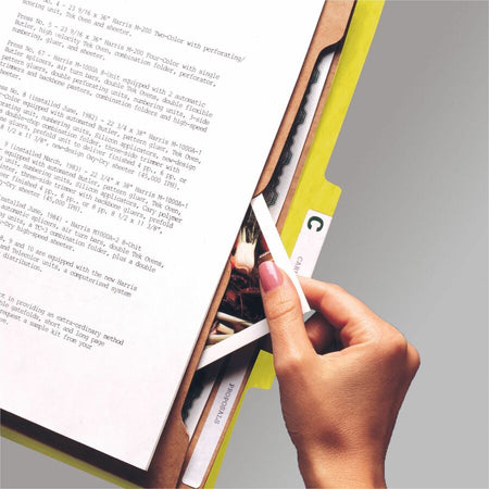 Smead SafeSHIELD 2/5 Tab Cut Letter Recycled Classification Folder - Alternate-Image3
