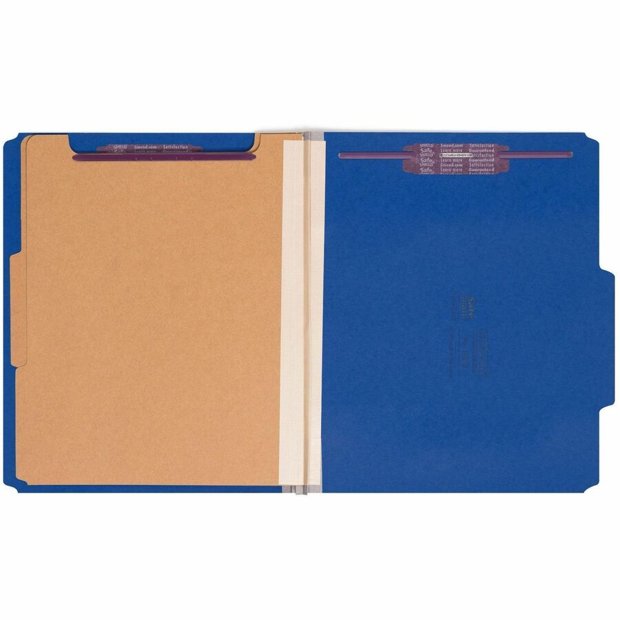 Smead SafeSHIELD 2/5 Tab Cut Letter Recycled Classification Folder - Alternate-Image1