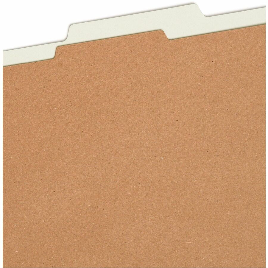 Smead SafeSHIELD 2/5 Tab Cut Letter Recycled Classification Folder - Top