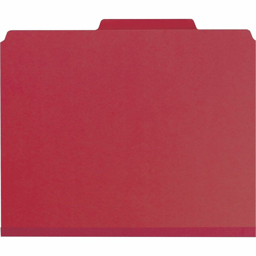 Smead SafeSHIELD 2/5 Tab Cut Letter Recycled Classification Folder - Front