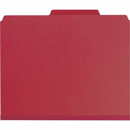 Smead SafeSHIELD 2/5 Tab Cut Letter Recycled Classification Folder - Front