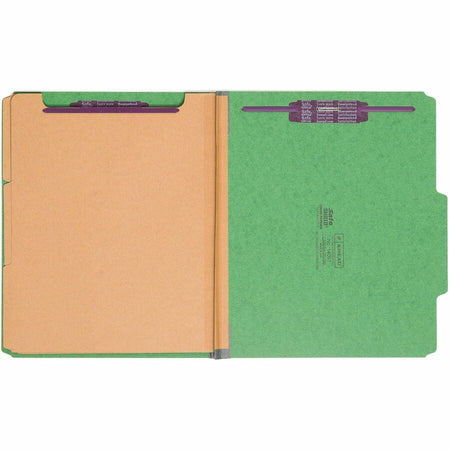 Smead SafeSHIELD 2/5 Tab Cut Letter Recycled Classification Folder - Front