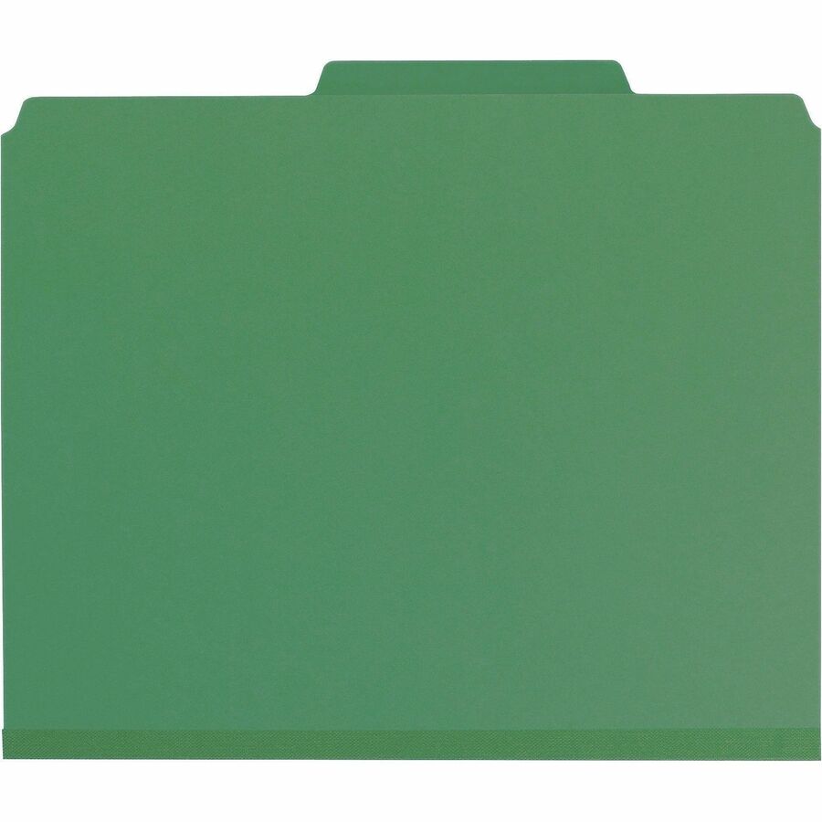Smead SafeSHIELD 2/5 Tab Cut Letter Recycled Classification Folder - Front
