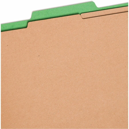 Smead SafeSHIELD 2/5 Tab Cut Letter Recycled Classification Folder - Top