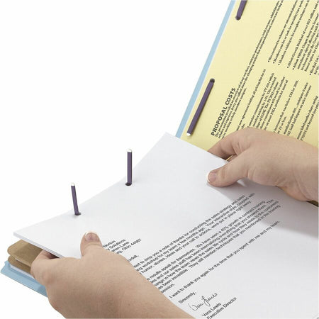 Smead SafeSHIELD 2/5 Tab Cut Letter Recycled Classification Folder - Alternate-Image2