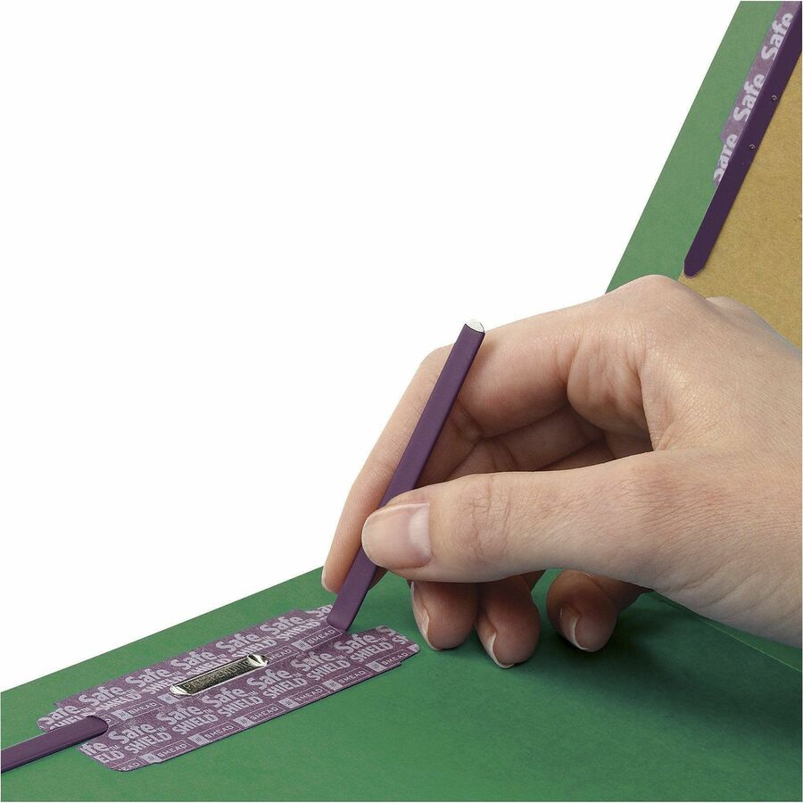 Smead SafeSHIELD 2/5 Tab Cut Letter Recycled Classification Folder - Alternate-Image4