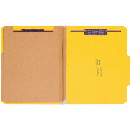 Smead SafeSHIELD 2/5 Tab Cut Letter Recycled Classification Folder - Front