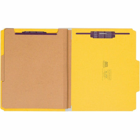 Smead SafeSHIELD 2/5 Tab Cut Letter Recycled Classification Folder - Front