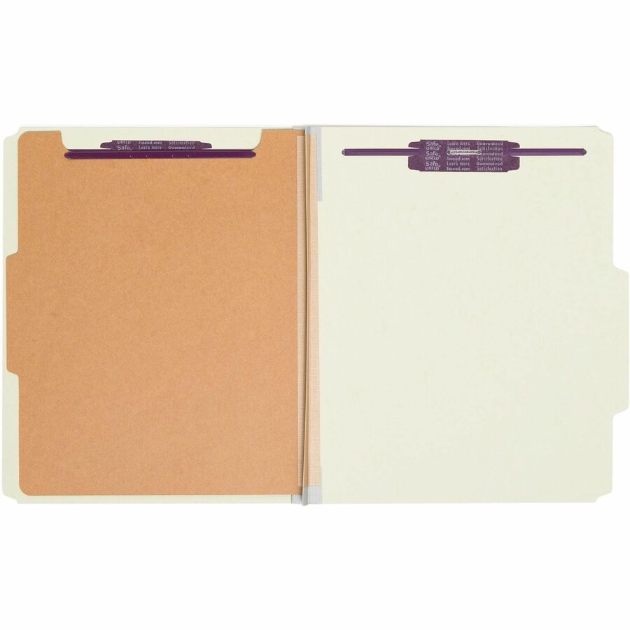 Smead SafeSHIELD 2/5 Tab Cut Letter Recycled Classification Folder - Alternate-Image1