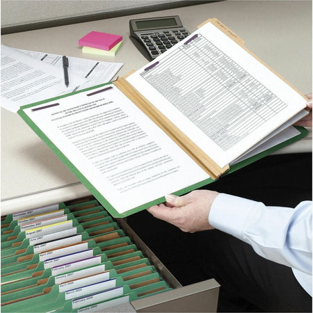 Smead SafeSHIELD 2/5 Tab Cut Letter Recycled Classification Folder - Alternate-Image5