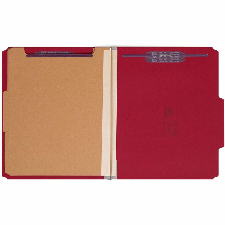 Smead SafeSHIELD 2/5 Tab Cut Letter Recycled Classification Folder - Alternate-Image1