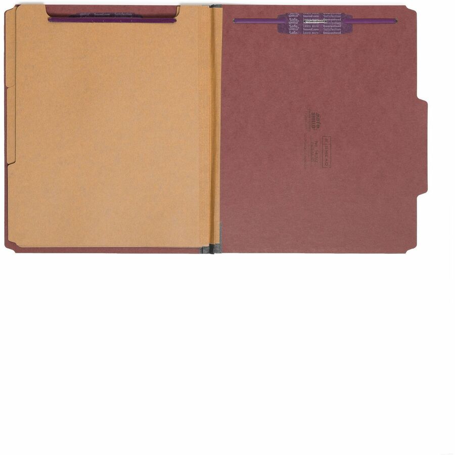 Smead SafeSHIELD 2/5 Tab Cut Letter Recycled Classification Folder - Alternate-Image1