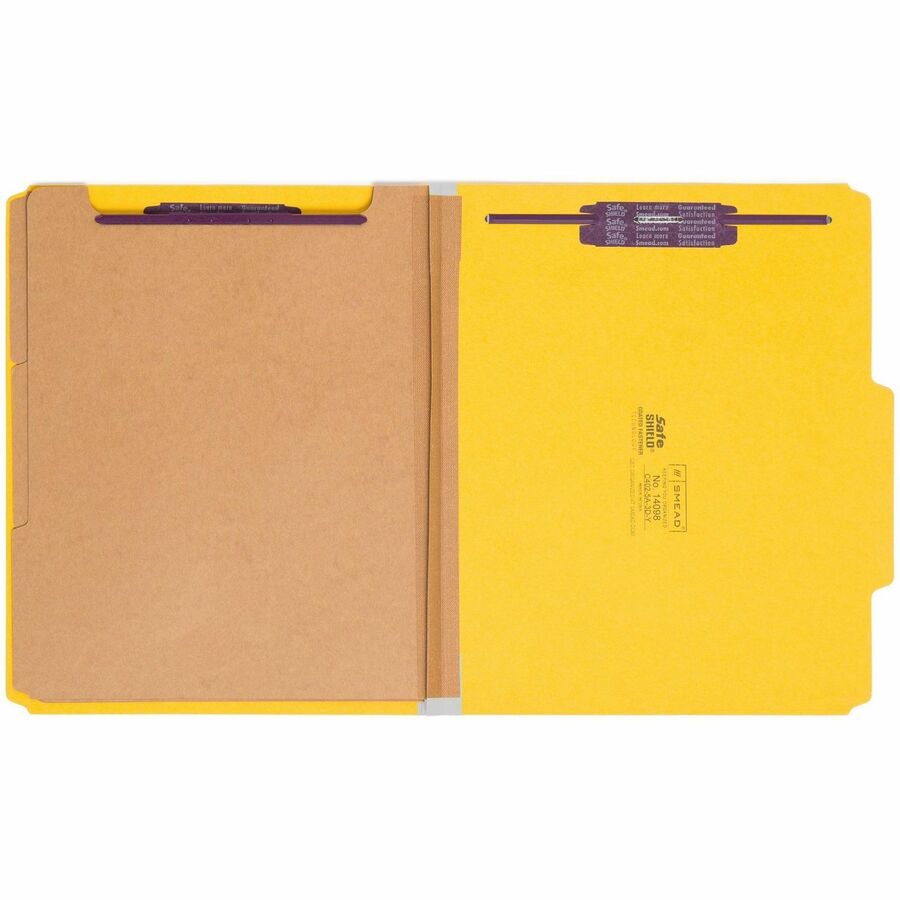 Smead SafeSHIELD 2/5 Tab Cut Letter Recycled Classification Folder - Alternate-Image1