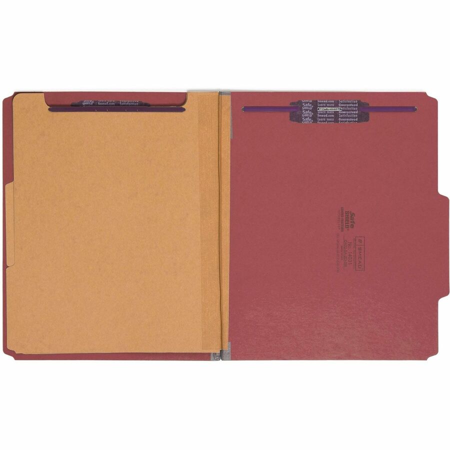 Smead SafeSHIELD 2/5 Tab Cut Letter Recycled Classification Folder - Alternate-Image1