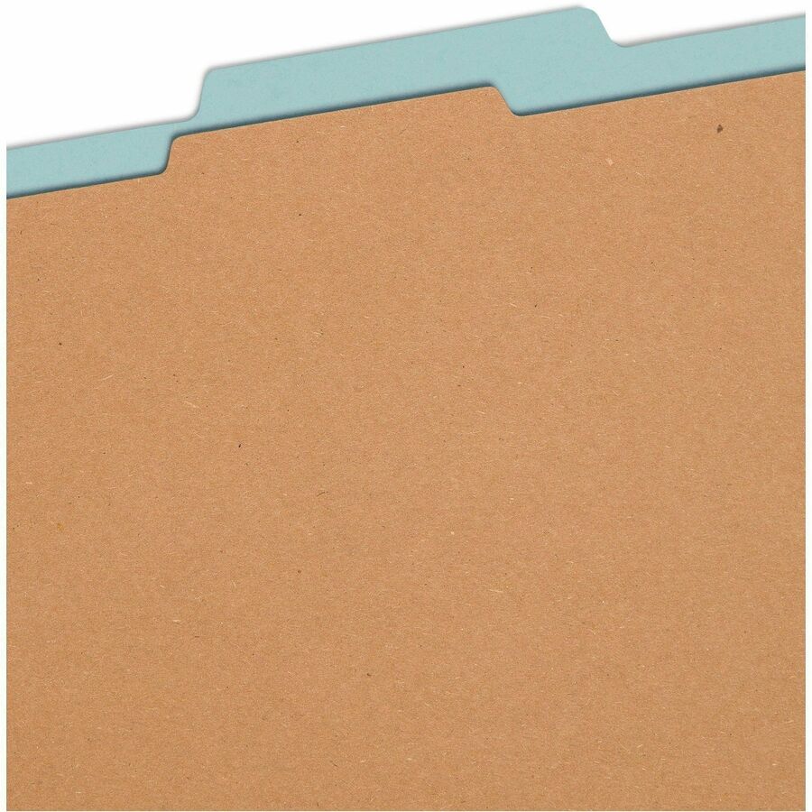 Smead SafeSHIELD 2/5 Tab Cut Letter Recycled Classification Folder - Top