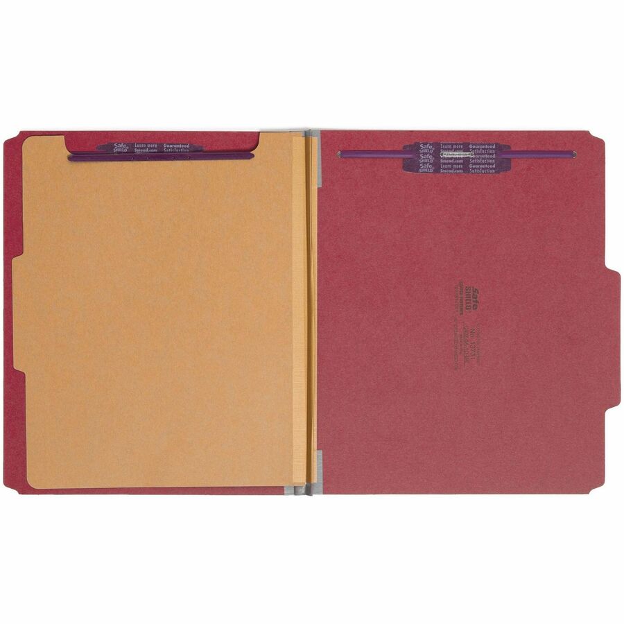 Smead SafeSHIELD 2/5 Tab Cut Letter Recycled Classification Folder - Alternate-Image3
