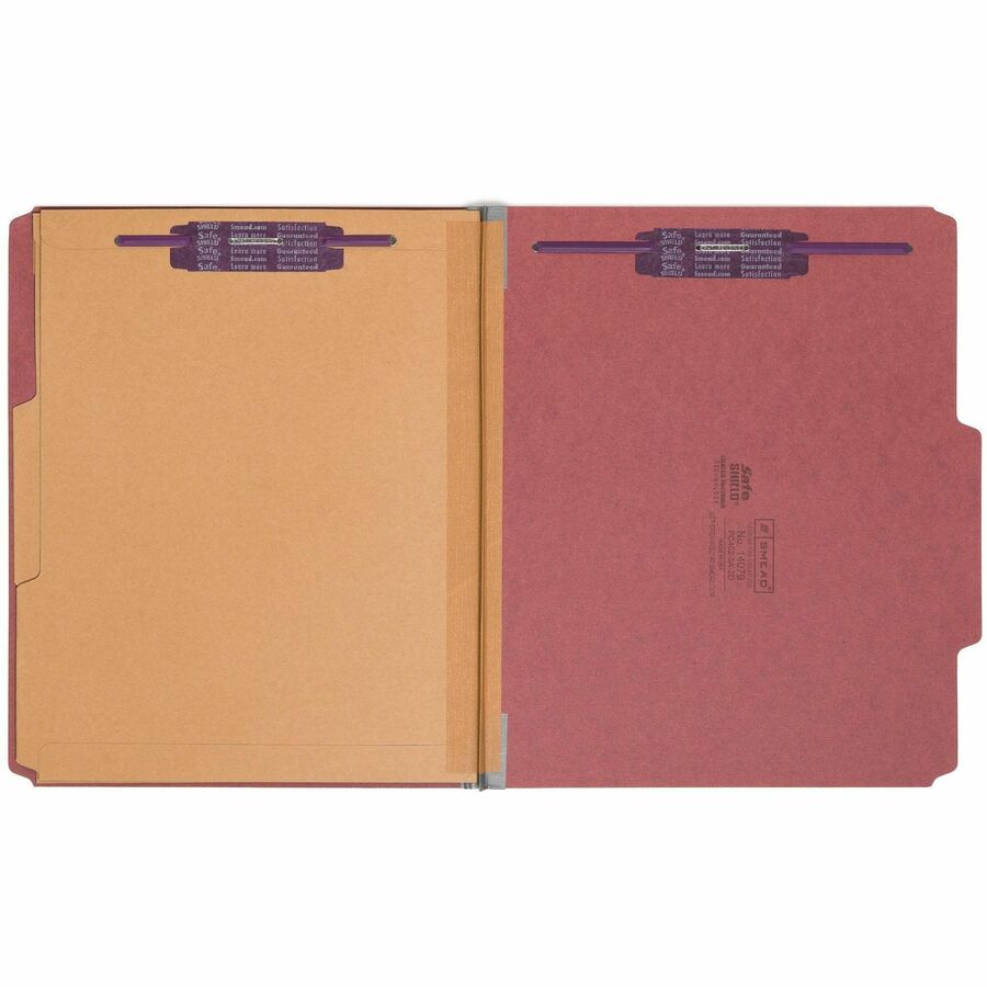 Smead SafeSHIELD 2/5 Tab Cut Letter Recycled Classification Folder - Alternate-Image1