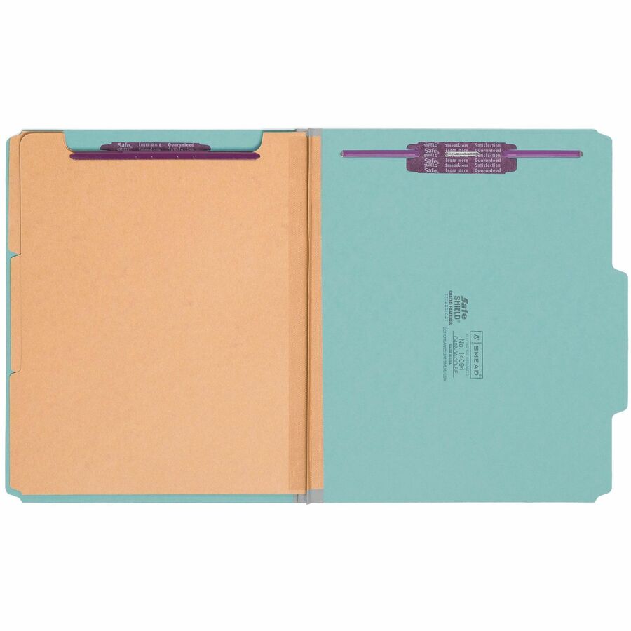 Smead SafeSHIELD 2/5 Tab Cut Letter Recycled Classification Folder - Alternate-Image1