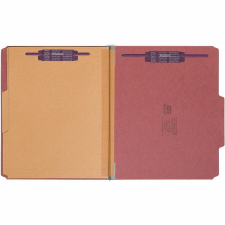 Smead SafeSHIELD 2/5 Tab Cut Letter Recycled Classification Folder - Front