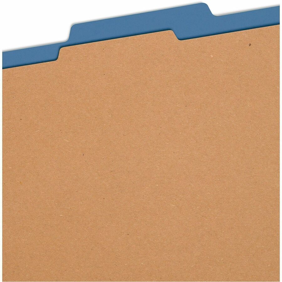 Smead SafeSHIELD 2/5 Tab Cut Letter Recycled Classification Folder - Top