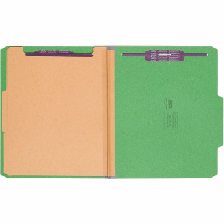 Smead SafeSHIELD 2/5 Tab Cut Letter Recycled Classification Folder - Front