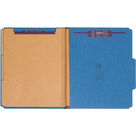 Smead SafeSHIELD 2/5 Tab Cut Letter Recycled Classification Folder - Front