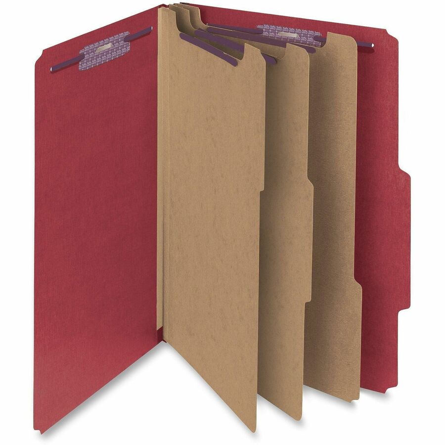 Smead SafeSHIELD 2/5 Tab Cut Letter Recycled Classification Folder - Alternate-Image1