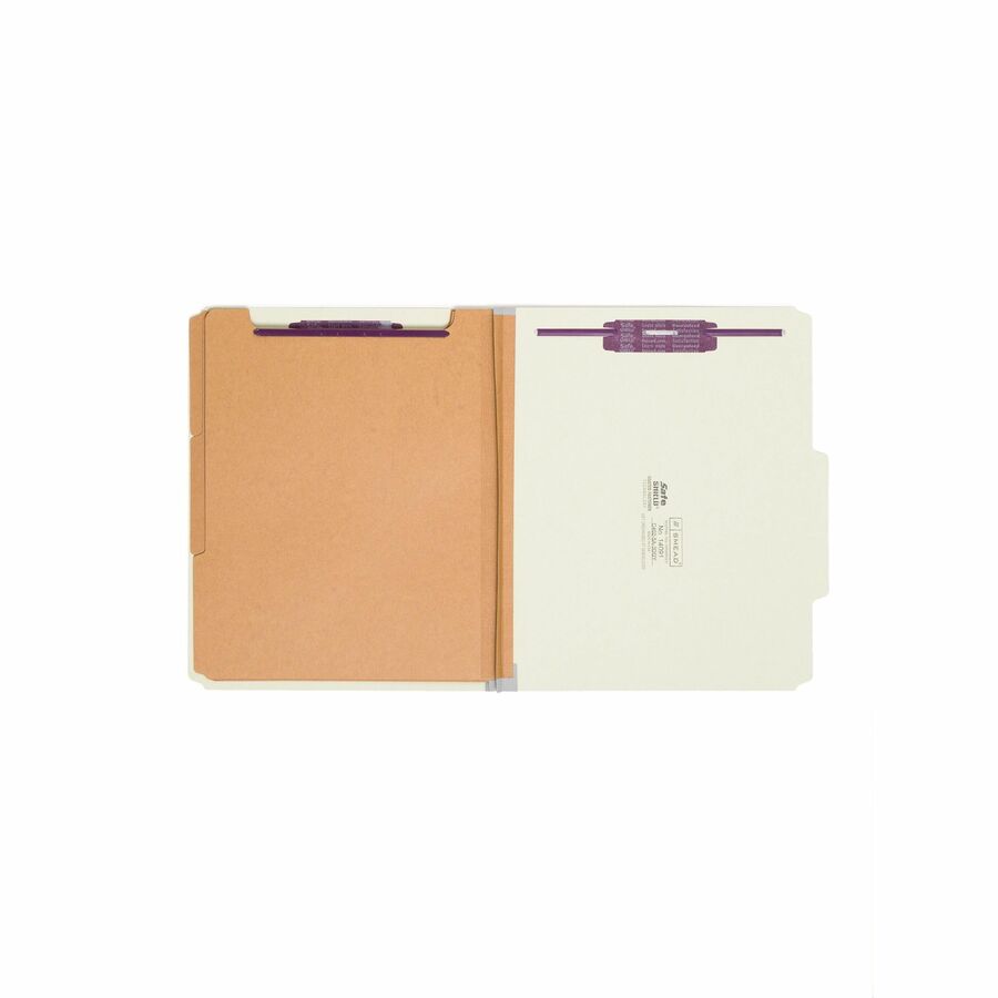 Smead SafeSHIELD 2/5 Tab Cut Letter Recycled Classification Folder - Alternate-Image1