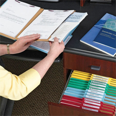 Smead SafeSHIELD 2/5 Tab Cut Letter Recycled Classification Folder - Alternate-Image3