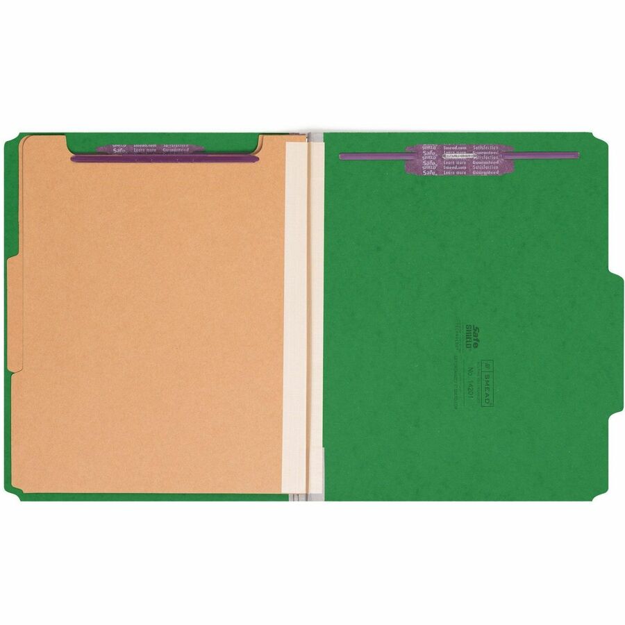 Smead SafeSHIELD 2/5 Tab Cut Letter Recycled Classification Folder - Alternate-Image1