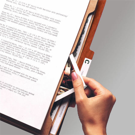 Smead SafeSHIELD 2/5 Tab Cut Letter Recycled Classification Folder - Alternate-Image3
