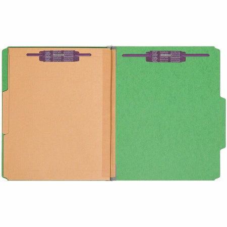 Smead SafeSHIELD 2/5 Tab Cut Letter Recycled Classification Folder - Front