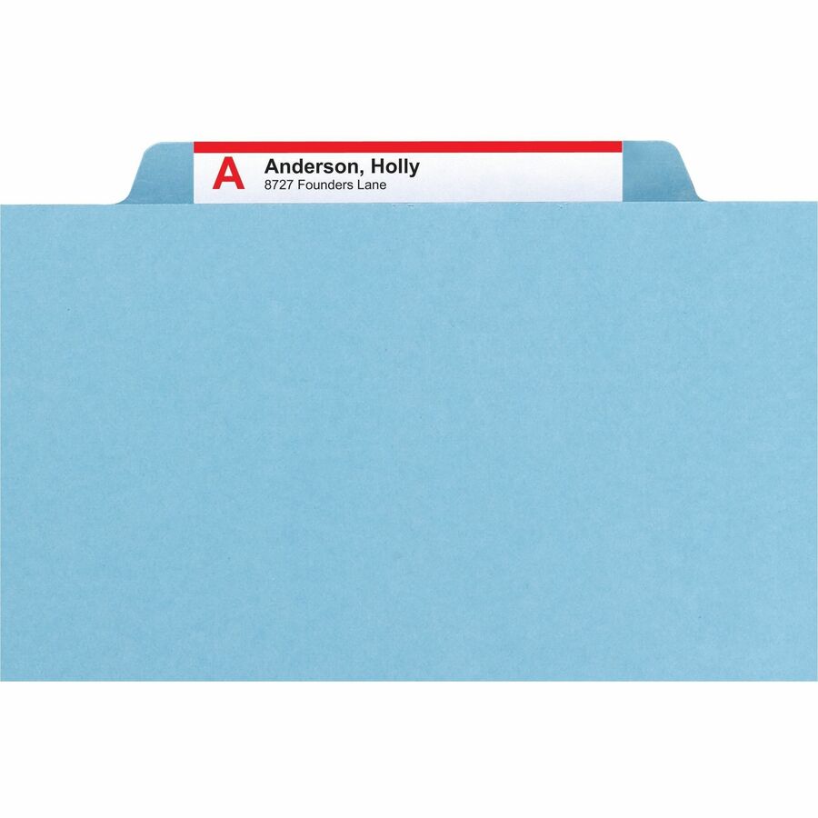 Smead SafeSHIELD 2/5 Tab Cut Letter Recycled Classification Folder - Alternate-Image4
