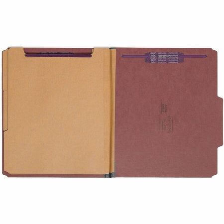 Smead SafeSHIELD 2/5 Tab Cut Letter Recycled Classification Folder - Front