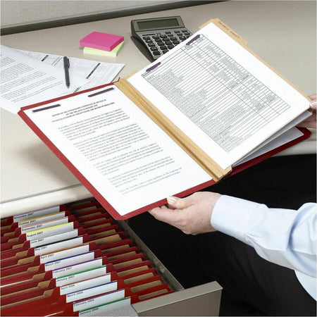 Smead SafeSHIELD 2/5 Tab Cut Letter Recycled Classification Folder - Alternate-Image4