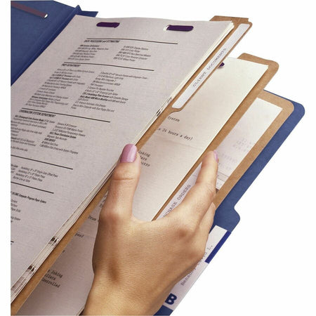 Smead SafeSHIELD 2/5 Tab Cut Letter Recycled Classification Folder - Alternate-Image2