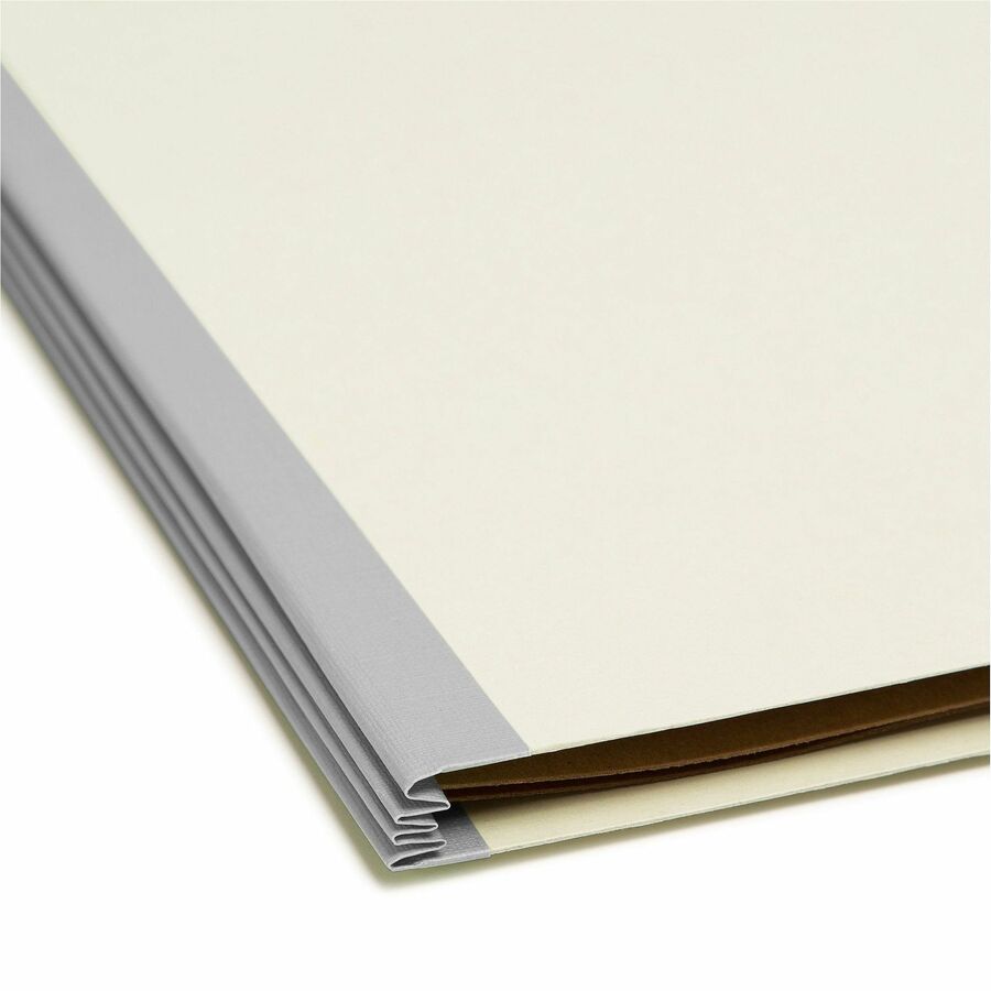 Smead SafeSHIELD 2/5 Tab Cut Letter Recycled Classification Folder - Bottom