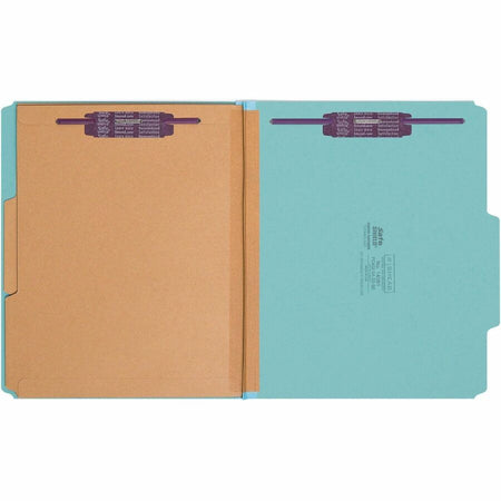 Smead SafeSHIELD 2/5 Tab Cut Letter Recycled Classification Folder - Front