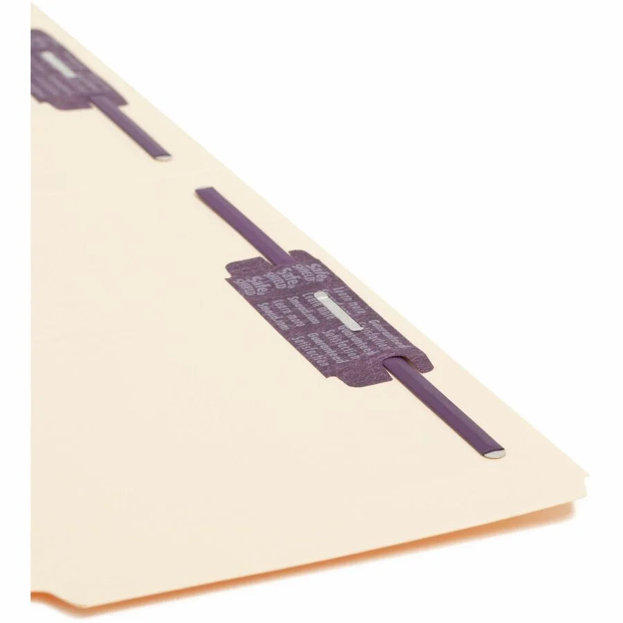Smead SafeSHIELD Legal Fastener Folder - 8.5’’ x 14’’ - 3/4’’ Expansion - 50/Box - Folders