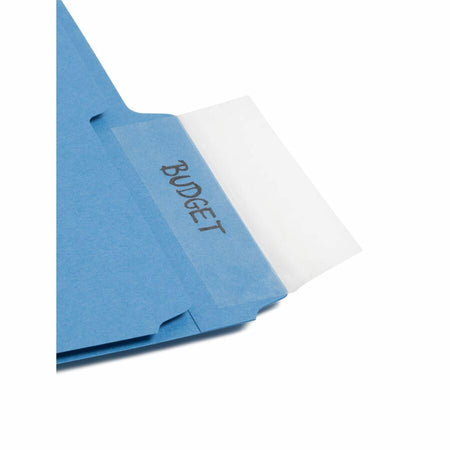 Smead Seal and View Label Protectors - 1.68’’ Length x 3.50’’ Width - Rectangle - Self-adhesive - Clear - Polylaminate