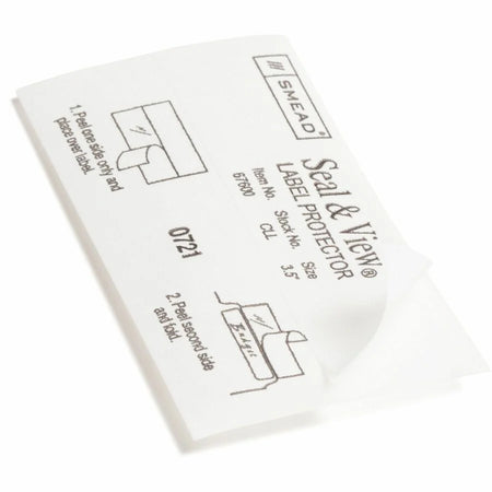 Smead Seal and View Label Protectors: Clear Polylaminate 1.68’’ x 3.50’’ 100/Pack - Filing Labels