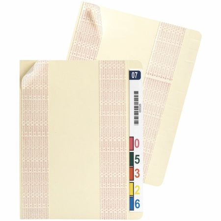 Smead Self-Adhesive End Tab Converters 3.25’’ Width x 9.25’’ Length 200 / Box Manila Divider Recycled (SMD68100)