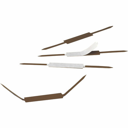 Smead Self-Adhesive Fasteners: 2’’ Size Capacity Brown Steel - 100/Box - Paper Fasteners & Clamps