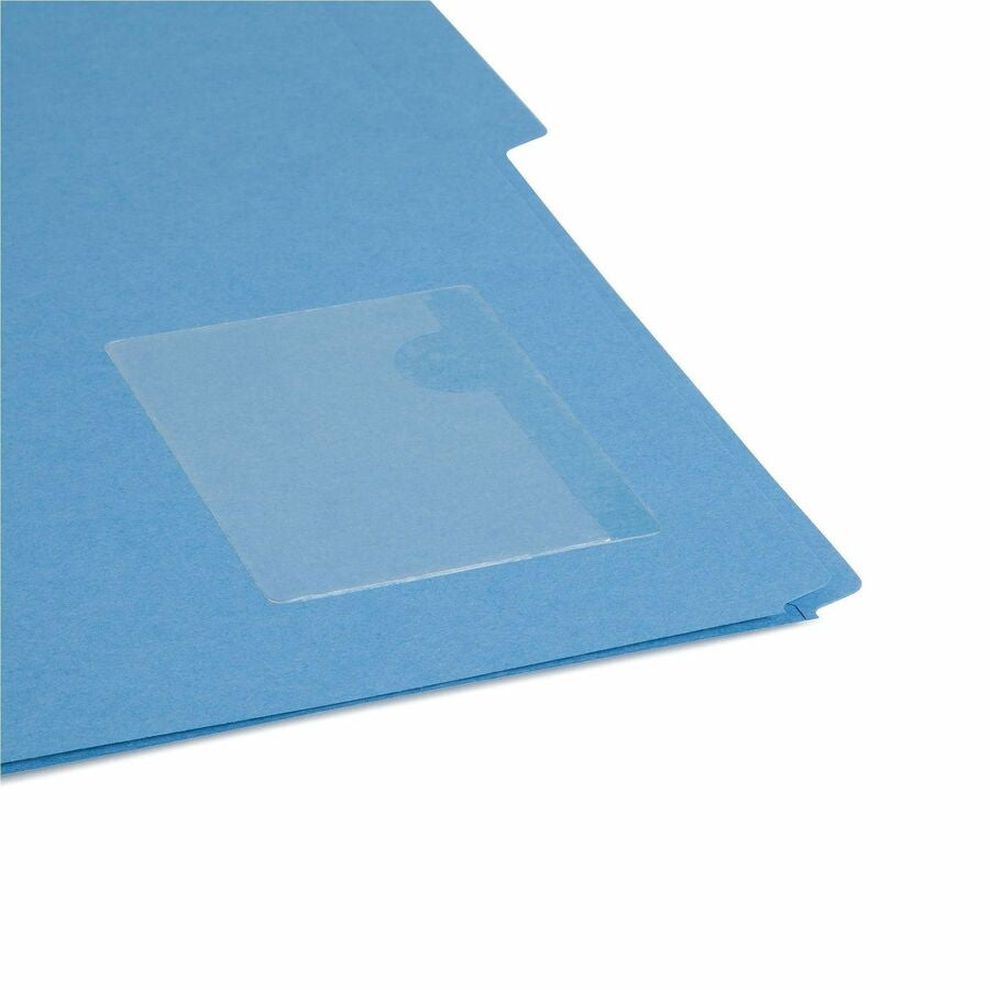 Smead Self-Adhesive Pockets - 3’’ Length - Clear - Poly - 100 / Box - Filing Jackets &