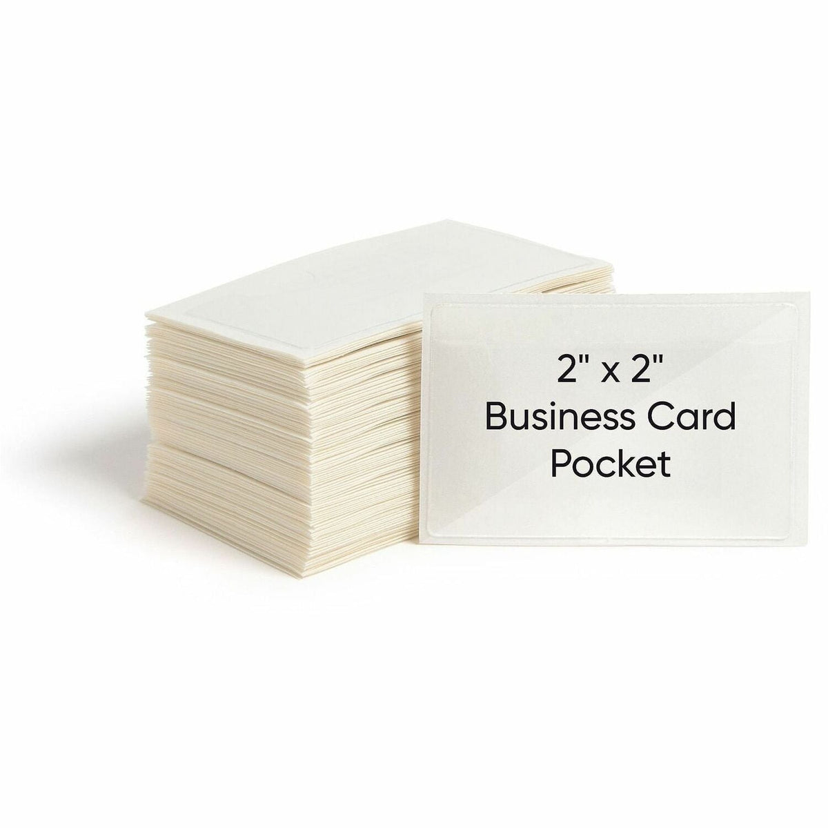 Smead Self-Adhesive Pockets - 3’’ Length - Clear - Poly - 100 / Box - Filing Jackets &