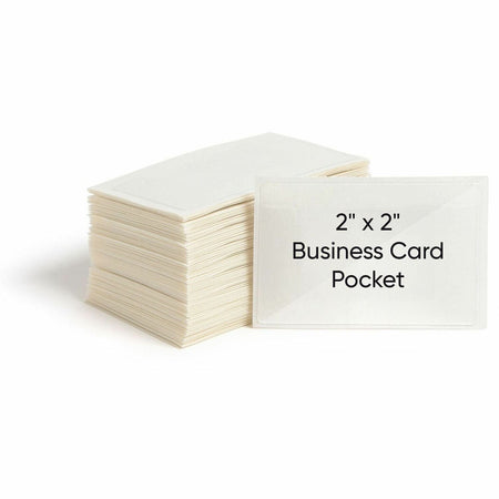 Smead Self-Adhesive Pockets - 3’’ Length - Clear - Poly - 100 / Box - Filing Jackets &